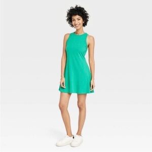 NWOT A New Day Vibrant Green Mini Dress